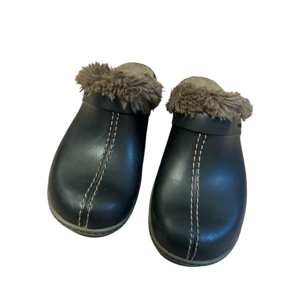 Crocs women cobbler Eva faux fur lined mule clog sz 7 - Picture 3 of 8